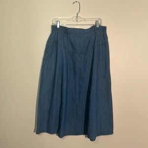 vintage denim skirt